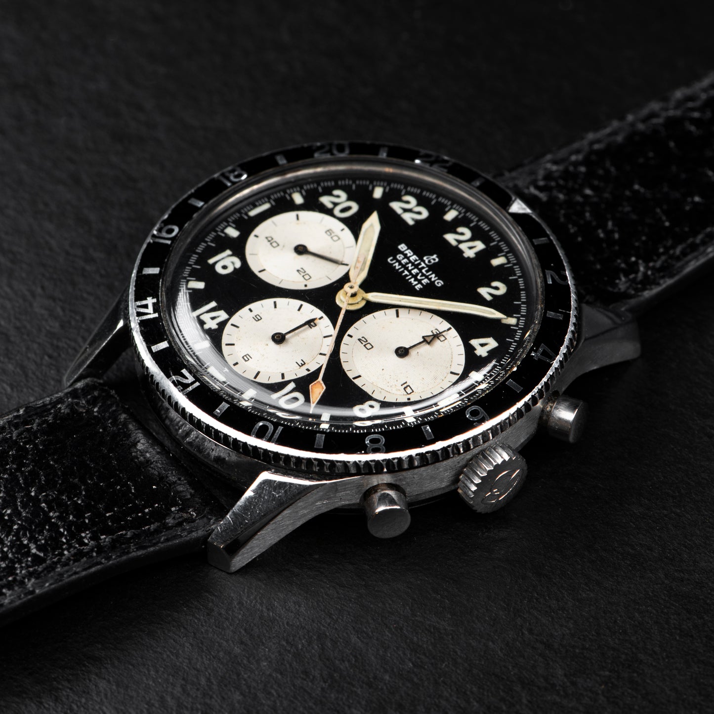 SOLD - 1950's BREITLING 1765 'Unitime' 24 Hour Chronograph